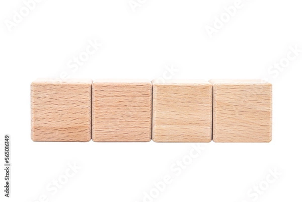 Obraz wood cube blocks isolated. png file