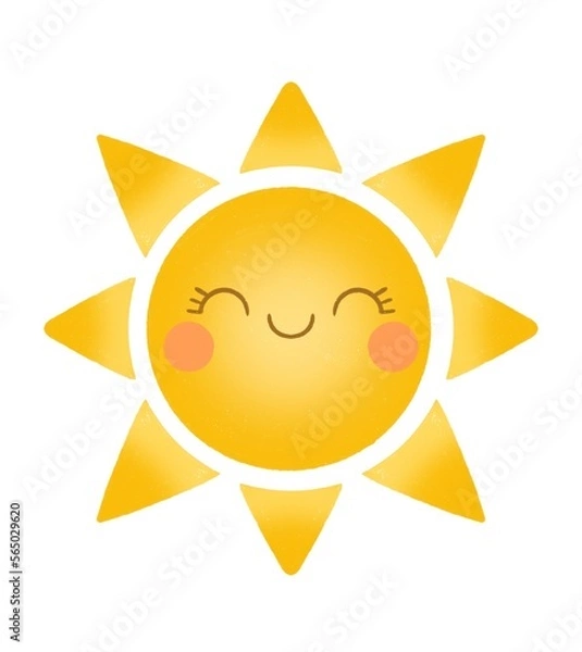 Obraz sun cartoon character