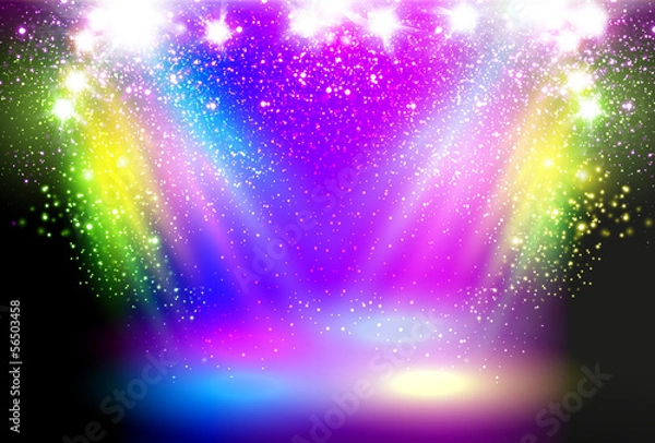 Obraz Magic Spotlights concept