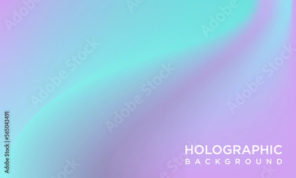 Obraz Colorful holographic gradient background design