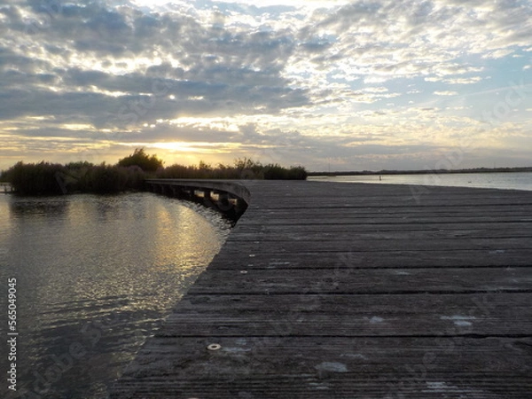 Fototapeta pier at sunset