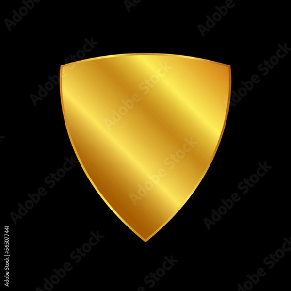 Obraz gold shield vector logo template