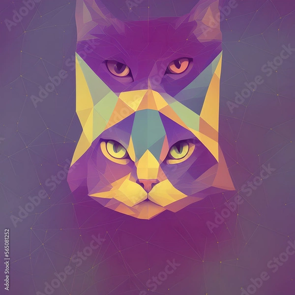 Obraz Cyber Security, Privacy cat, 