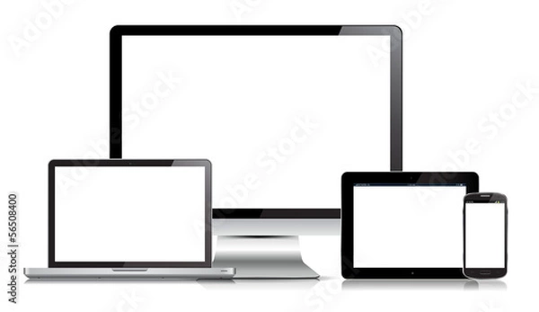 Obraz Vector Electronic Media Devices