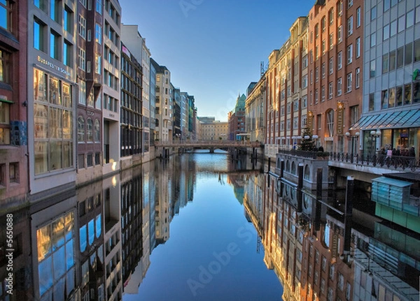 Obraz Flota w Hamburgu