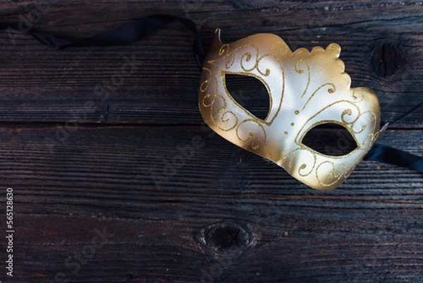 Obraz Traditional venetian mask in Venice in Italy. Colorful carnival mask 