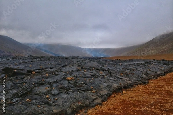 Fototapeta Lava flow, Iceland