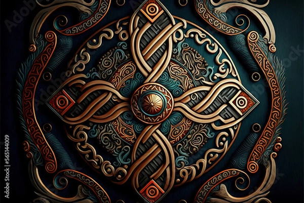 Fototapeta Abstract Viking Pattern