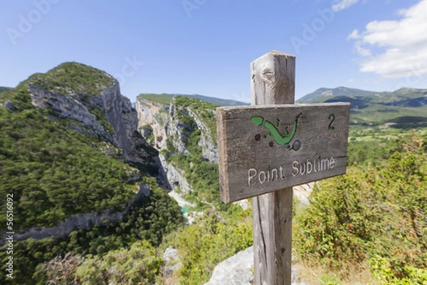 Obraz Point Sublime, Gorges du Verdon, Prowansja