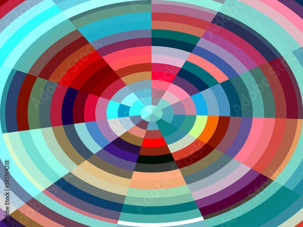 Fototapeta Round shapes, circles, lights, round forms, abstract background