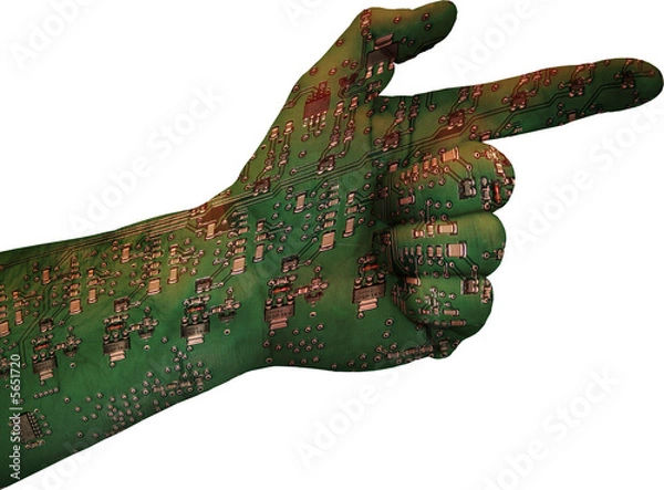 Obraz Elektronische Anzeige