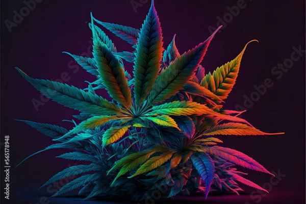 Obraz cannabis leaf background