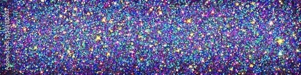 Fototapeta Panoramic image of polychromatic magical glitter. Full spectrum of a rainbow of colors