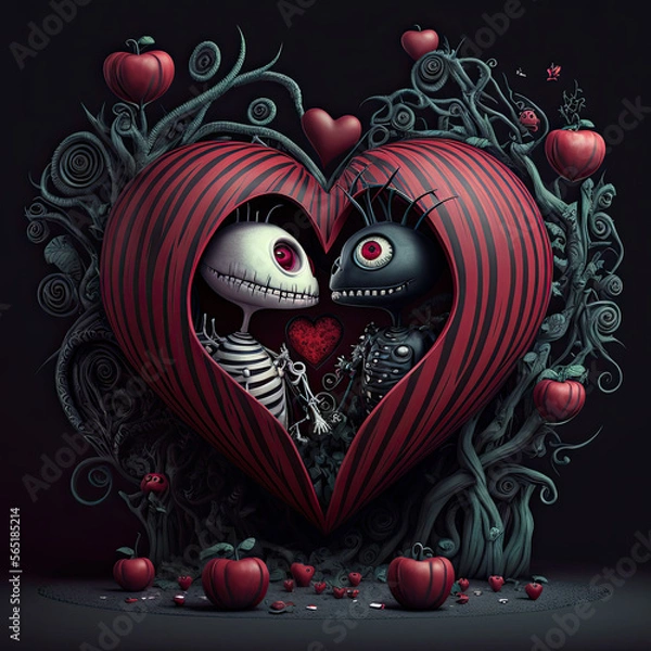 Fototapeta Gothic Valentine