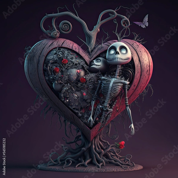 Fototapeta Gothic Valentine