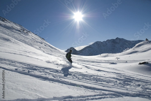Fototapeta View in Les Arcs