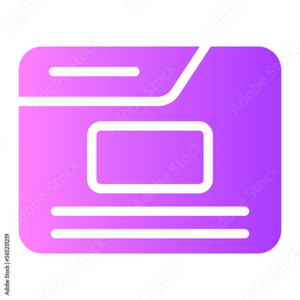 Fototapeta blog gradient icon