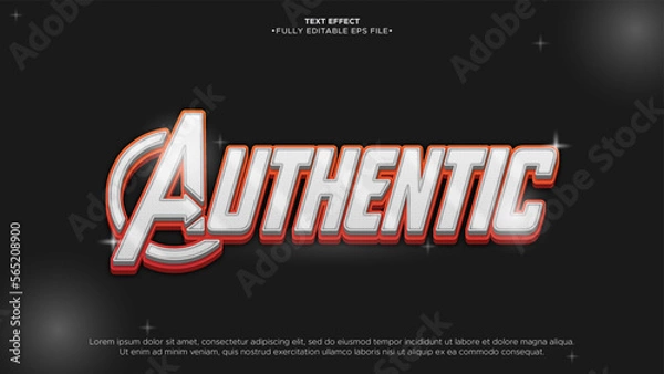Fototapeta hero 3d text effect design fully editable