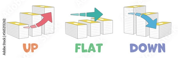 Fototapeta 札束　グラフ　3種