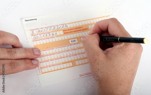 Obraz Überweisungsträger