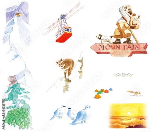 Obraz 1月イメージカットイラスト