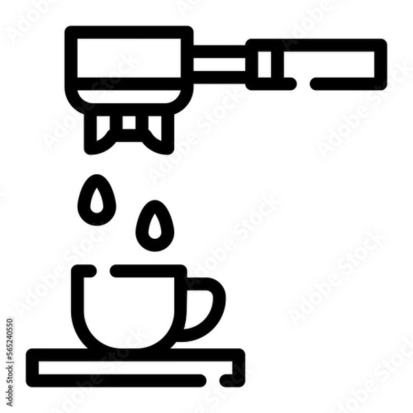 Obraz portafilter line icon