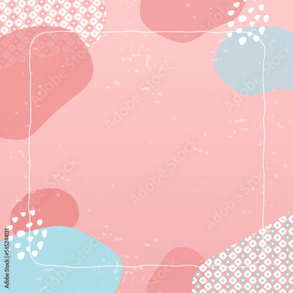 Fototapeta 春の和モダン抽象的な背景（正方形版）