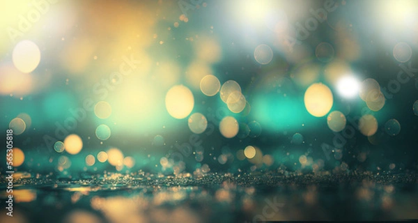 Fototapeta Abstract background with water background on nature bokeh. generative ai.