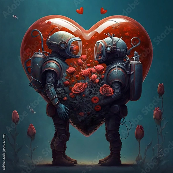 Obraz Astronauts in love