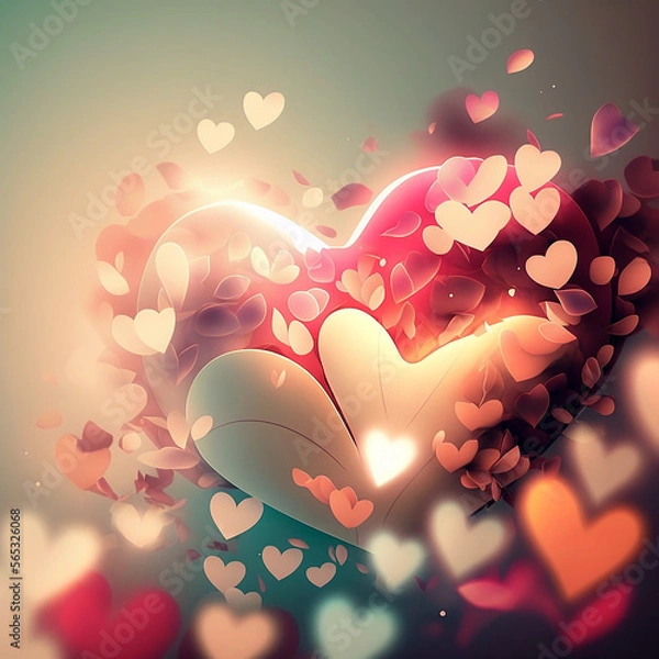 Obraz Artistic decorative heart shapes