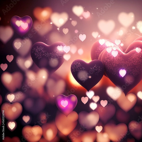 Obraz Artistic decorative heart shapes