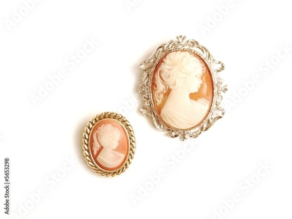 Obraz Antique cameo brooch.