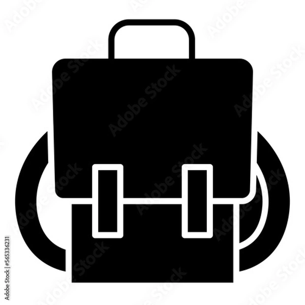 Obraz bag school icon