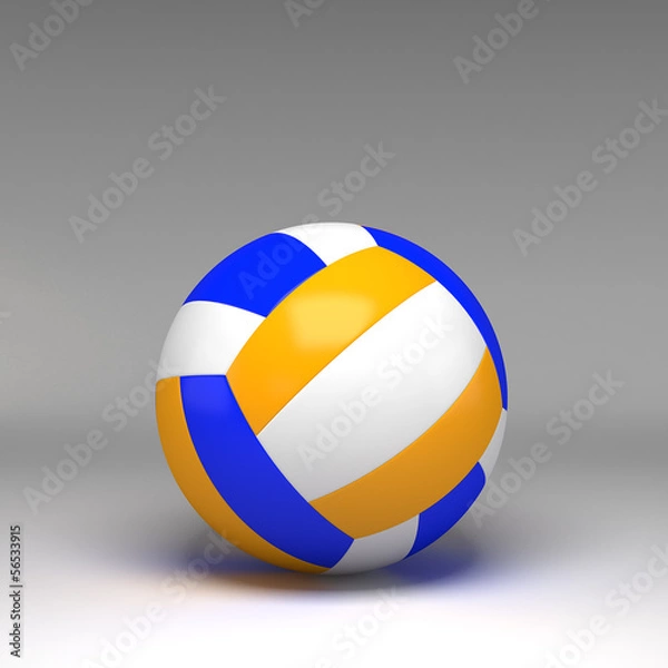 Fototapeta 3d volleyball isolated