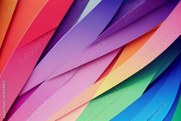 Obraz Beautiful colorful wallpaper illustration art Generative AI Content by Midjourney