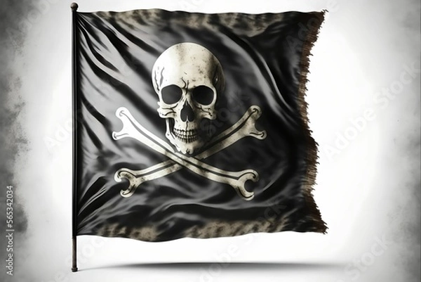 Fototapeta pirate flag, Generative AI