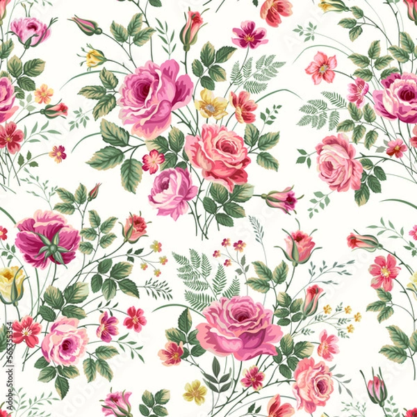 Obraz vector rose bouquet