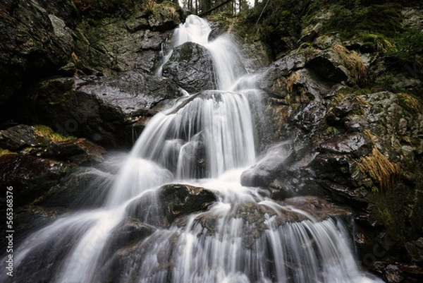 Fototapeta Wasserfall in Bayern mit Langzeitbelichtung