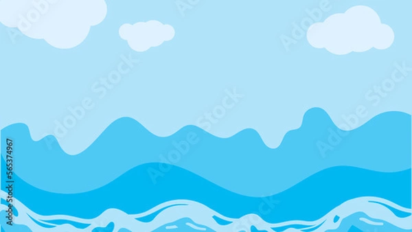 Obraz backgroud waves in the sea 