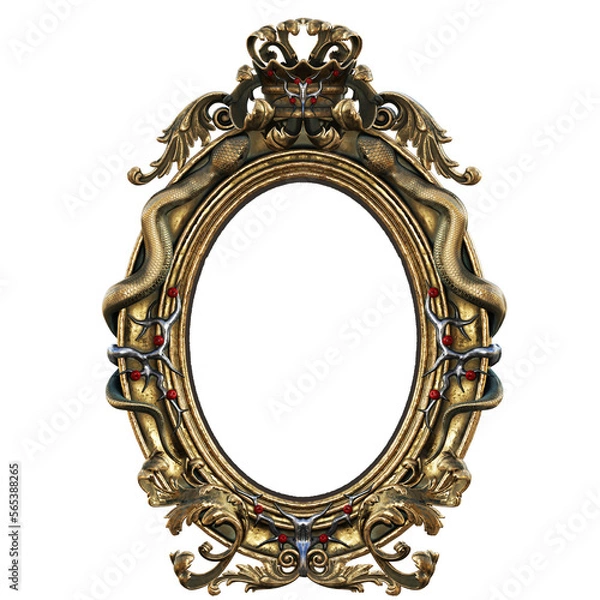 Obraz antique gold frame