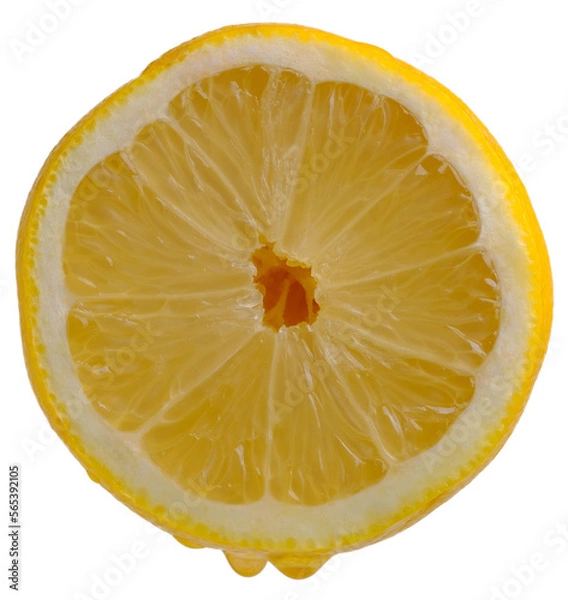 Obraz lemon slice, clipping path, isolated on a white background