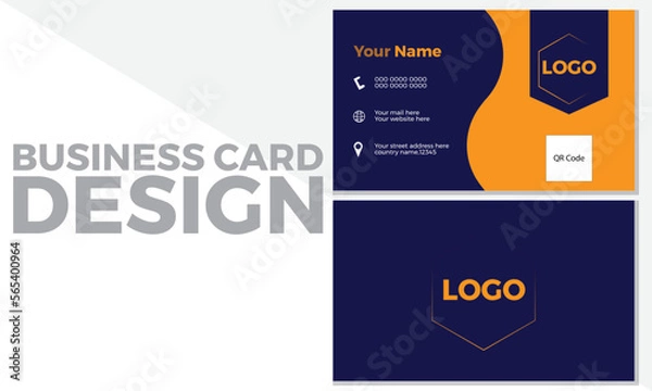 Fototapeta Business card design,Modern business card design,Business card template,Visiting card design,Modern and clean business card,Creative business card.