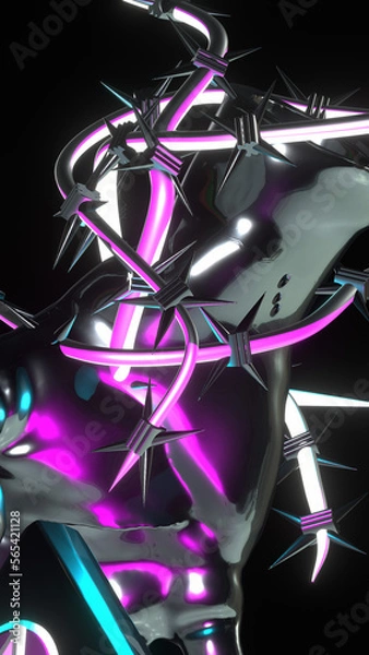 Fototapeta Abstrack Background 3D Rendered