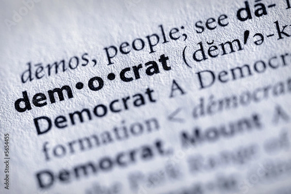 Fototapeta "democrat". Many more word photos for you in my portfolio....