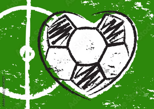 Obraz football heart