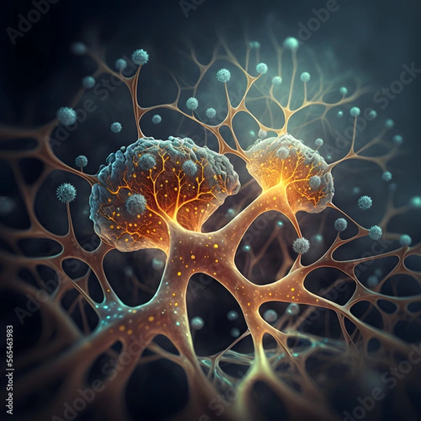 Fototapeta Neurons cells concept