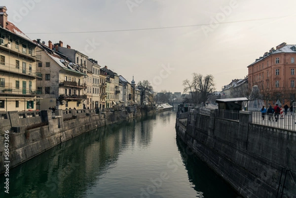 Obraz Canal in Ljubljana