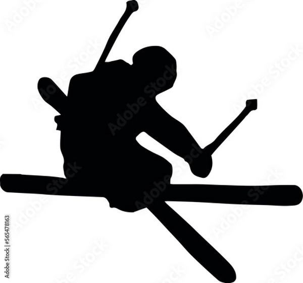 Obraz Ski Jump Super Skill Pose