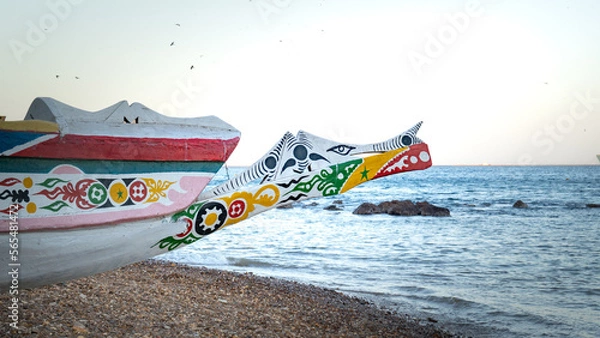 Obraz PIROGUE DAKAR CAYUCO SENEGAL