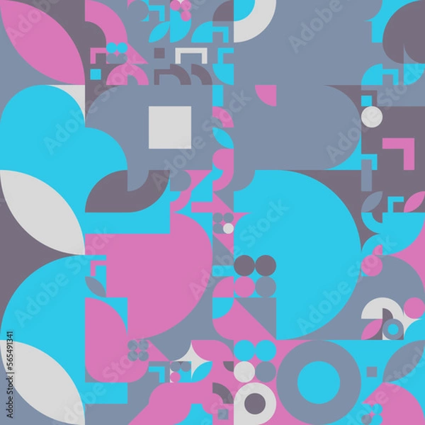 Obraz Pisorama 1 - Multishape and Multicolor Background